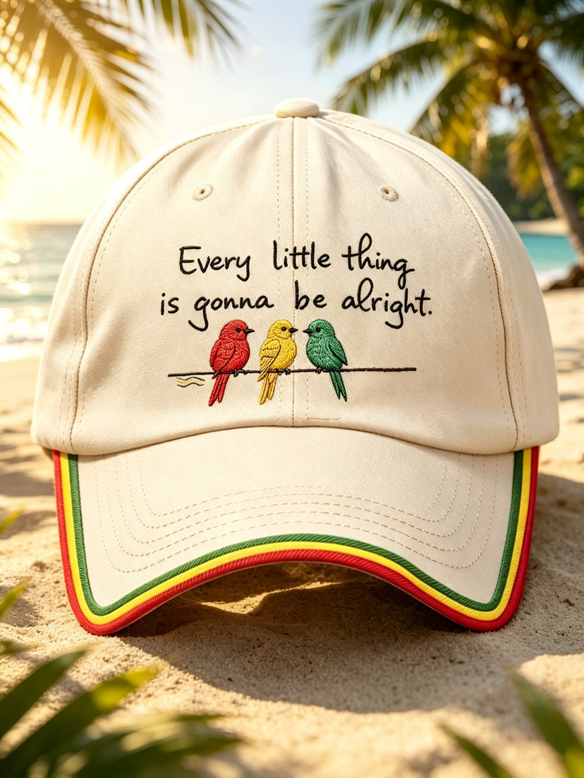 Unisex Every Little Thing Is Gonna Be Alright Printed Hat
