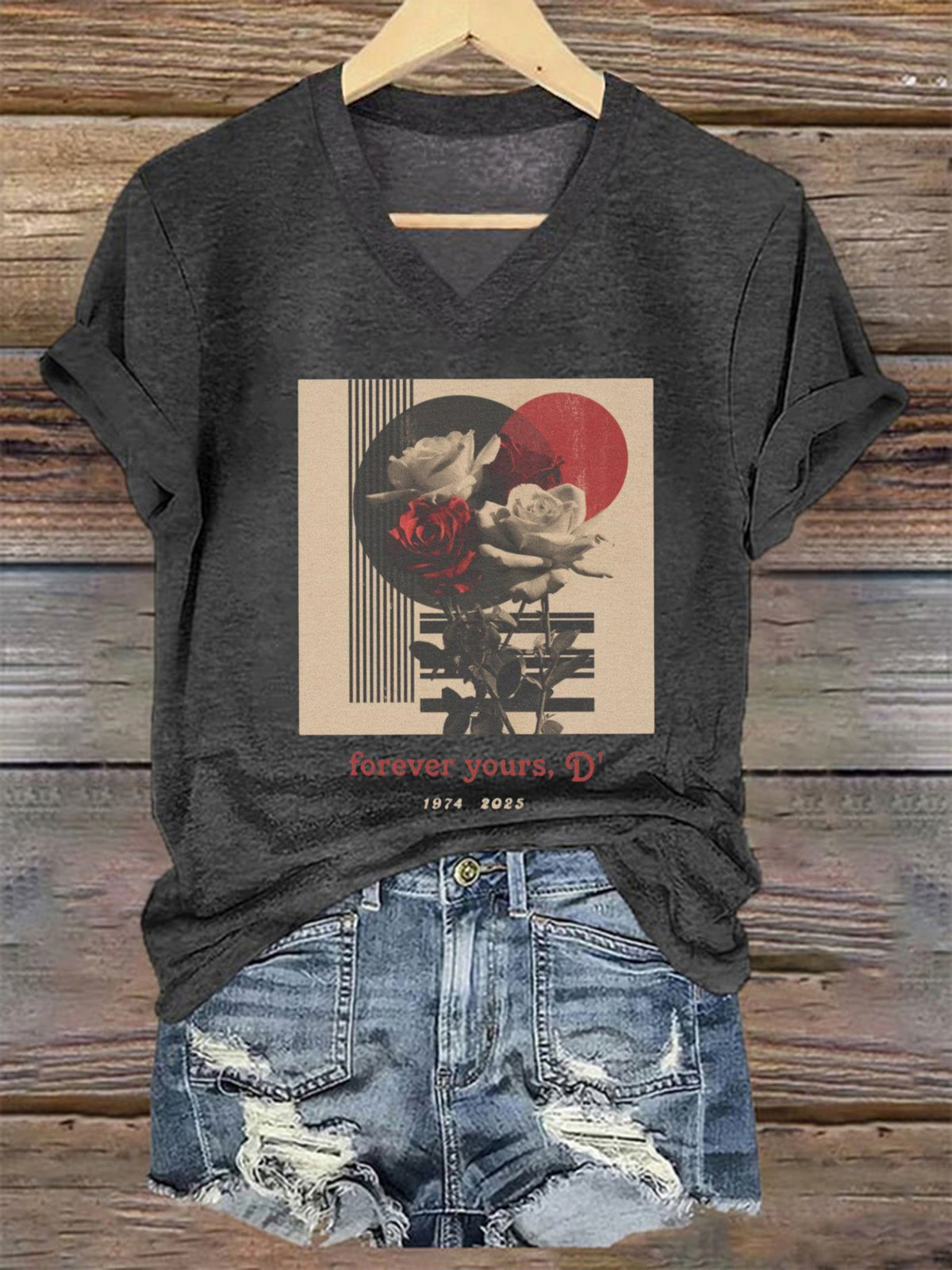 Women's Forever Yours D Print T-shirt