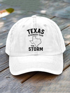 Texas Stronger Than the Storm Print Hat