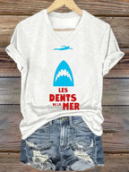 Women's Amity Island 1975 Printed Short-Sleeved T-Shirt