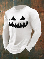 Men's Pumpkin Face Waffle T-shirt