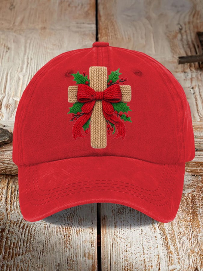 Faith Jesus Christmas Art Printed Cap