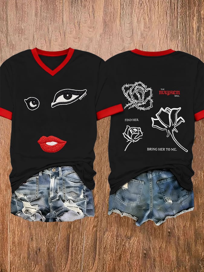 Women's The Mayhem Ball Print Shirt