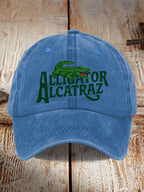 Alligator Alcatraz Print Baseball Cap