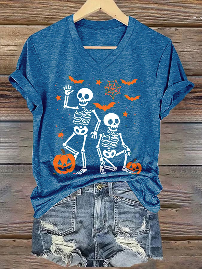 Women's Halloween FDT Printed Casual T-shirt