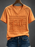 Women's Fall Print T-Shirts