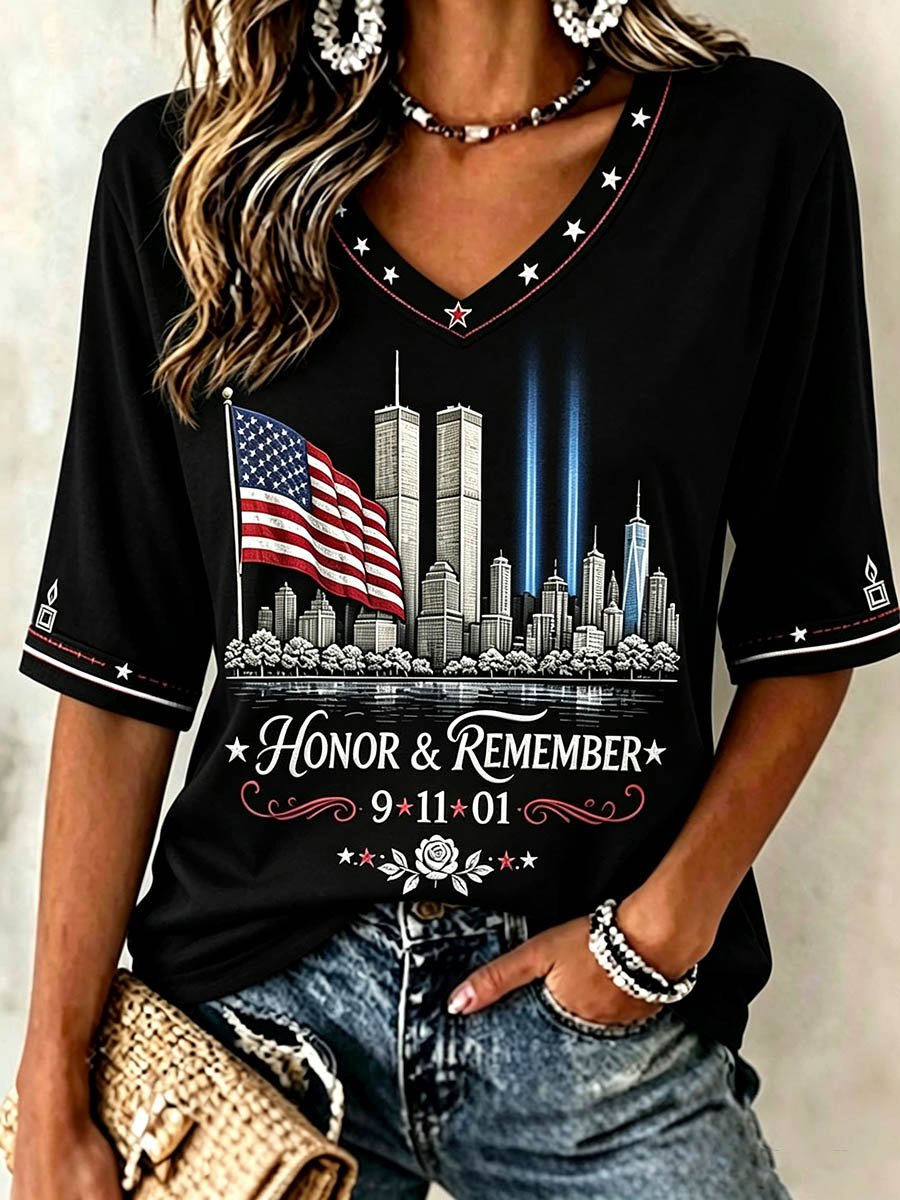Women's US 9/11 Patriot Day T-Shirt