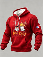 Men'S Puerto Rico Halloween casual print hoodie