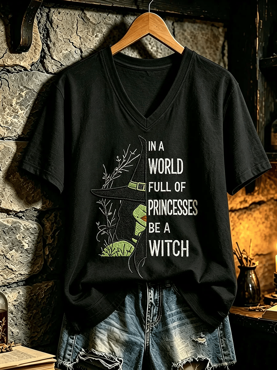Women'S Witch Round Neck T-Shirt