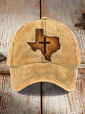 Unisex Texas Cross Print Baseball Cap