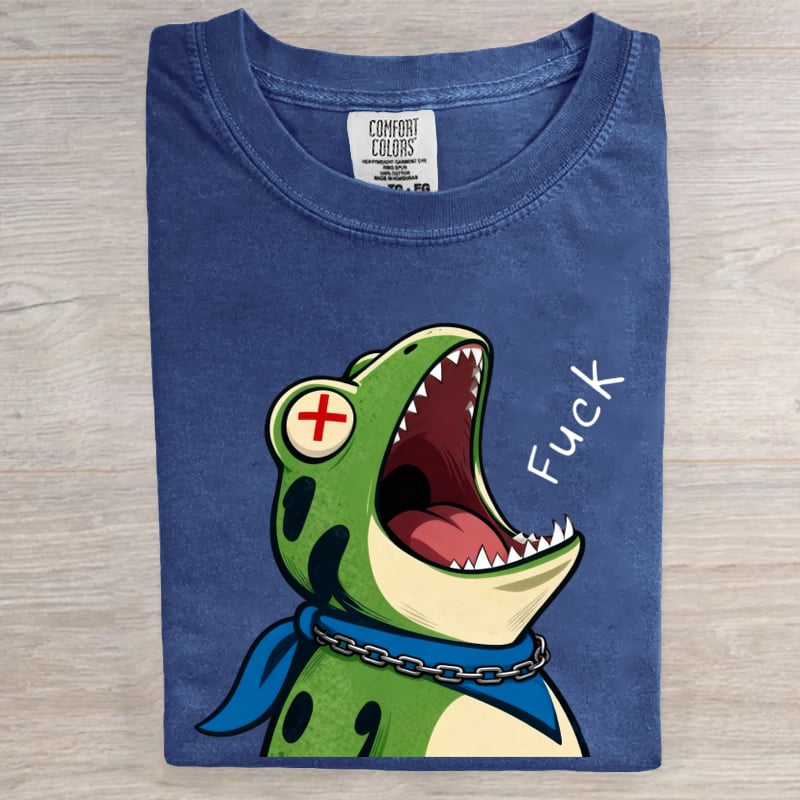 Portland Frog F*ck Art Print Vintage Tee