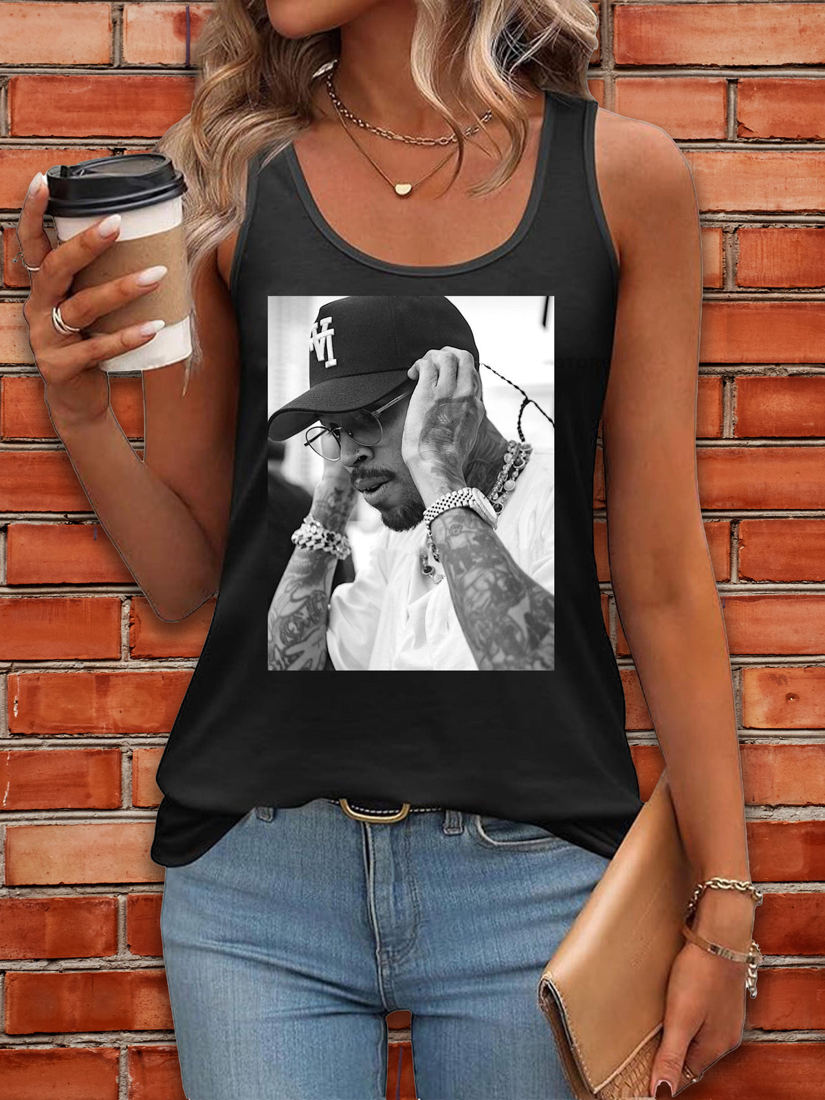 Breezy Bowl XX Printed Casual Tank Top
