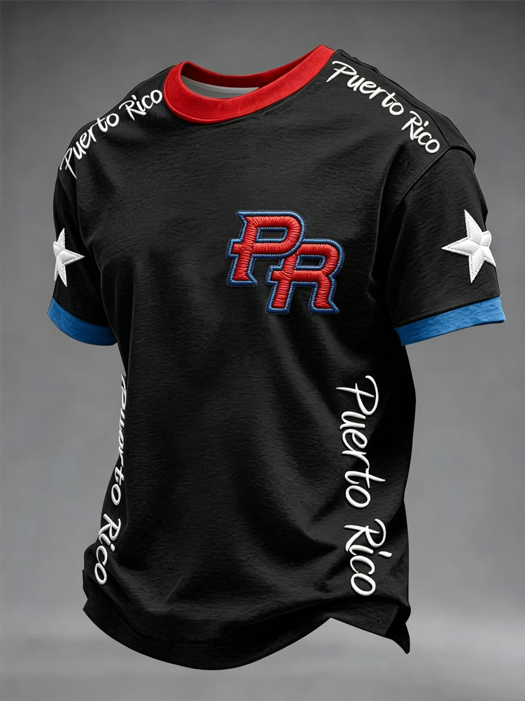 Men's Puerto Rico Print Short-Sleeve T-Shirt
