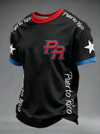 Men's Puerto Rico Print Short-Sleeve T-Shirt