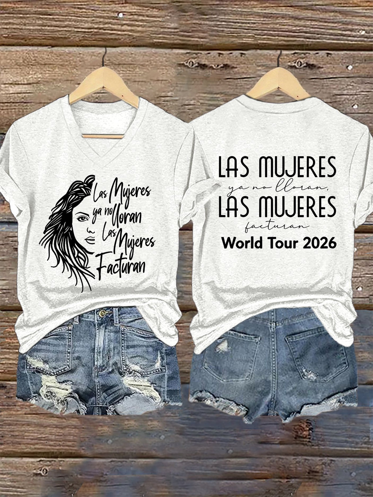 Women's Queen Of Latin Music Print Casual T-shirt