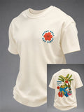 Men's Puerto Rico Art Printed Short-sleeved T-shirt