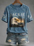 Retro Jackie Forever Our Queen Print T-Shirt