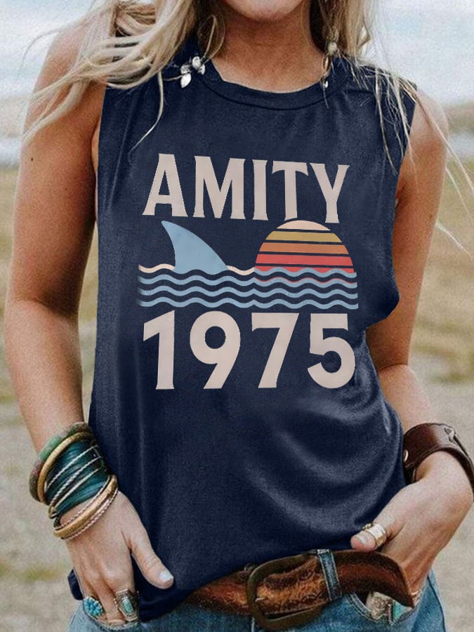 Women's Amity Island 1975 Printed Vest