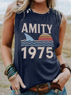 Women's Amity Island 1975 Printed Vest