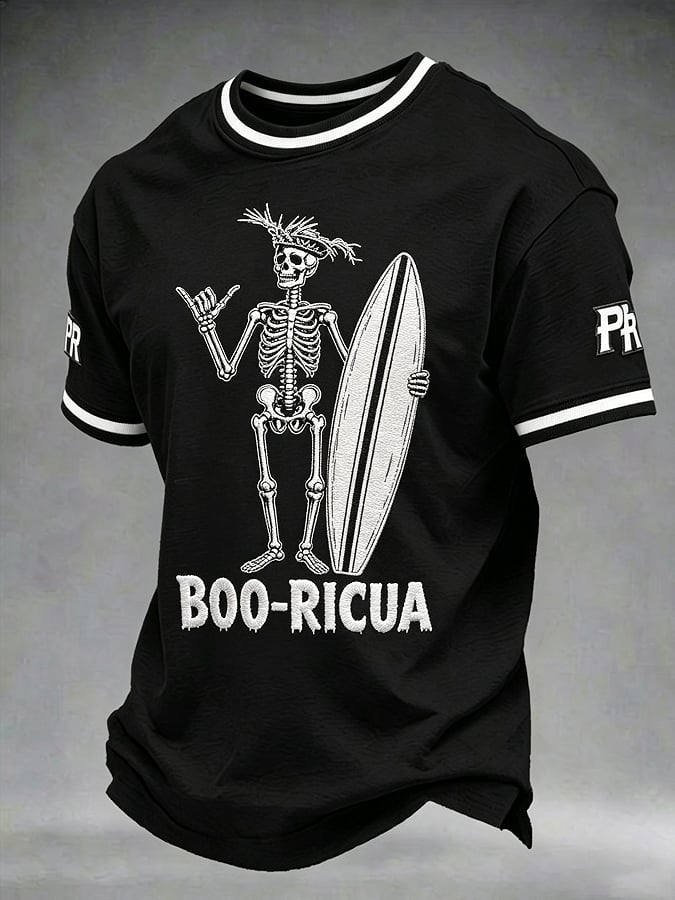 Men's Halloween In Puerto Rico Print T-Shirt