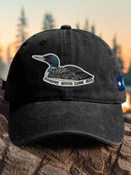 Retro Boundary Waters Canoe Area Save The BWCA Save The Boundary Waters Mn State Loon Print Baseball Cap