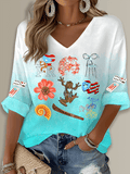 Puerto Rico Singer Boricua Printed Long Sleeve Top