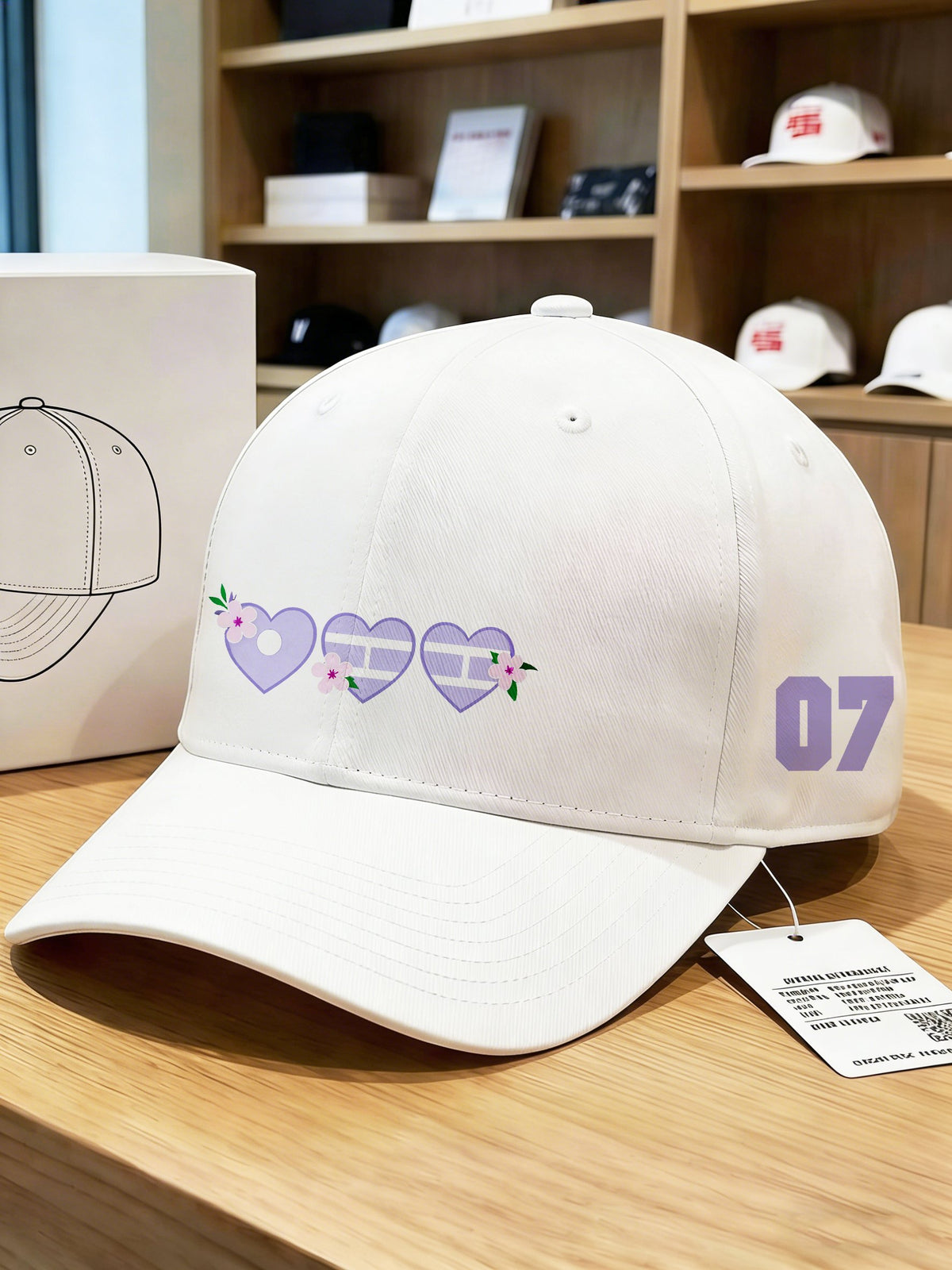 Unisex Casual  Size 07 Printed Baseball Cap