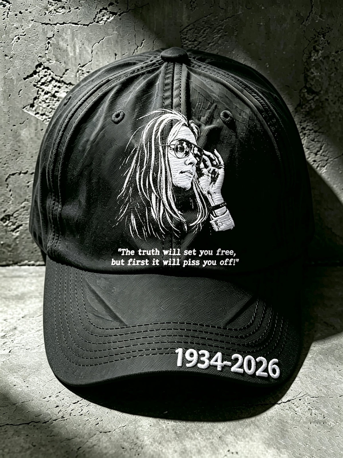 Retro The Truth Will Set You Free, But First It Will Piss You Off 1934-2026 Print Baseball Cap