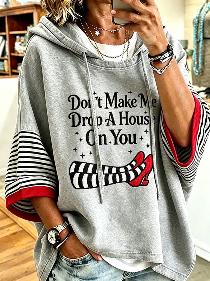 Women's Halloween Witch Print Hoodie