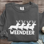 Dog Christmas Weendeer Art Print Sweatshirt