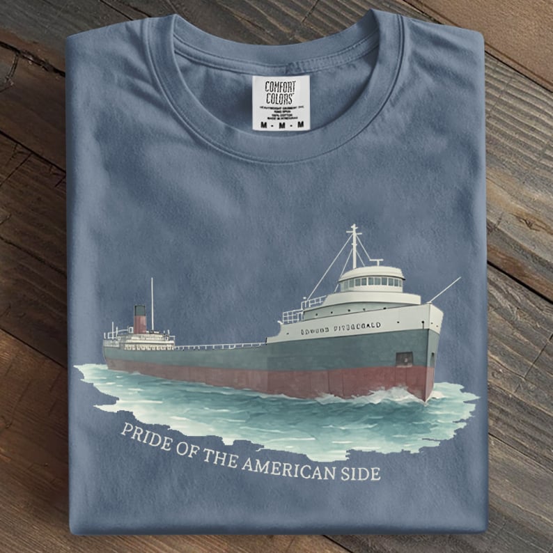 Pride Of The American Side Edmund Fitzgerald Art Print Casual T-Shirt