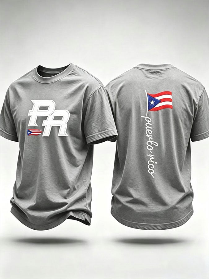 Men's Puerto Rico Print Short-Sleeve T-Shirt