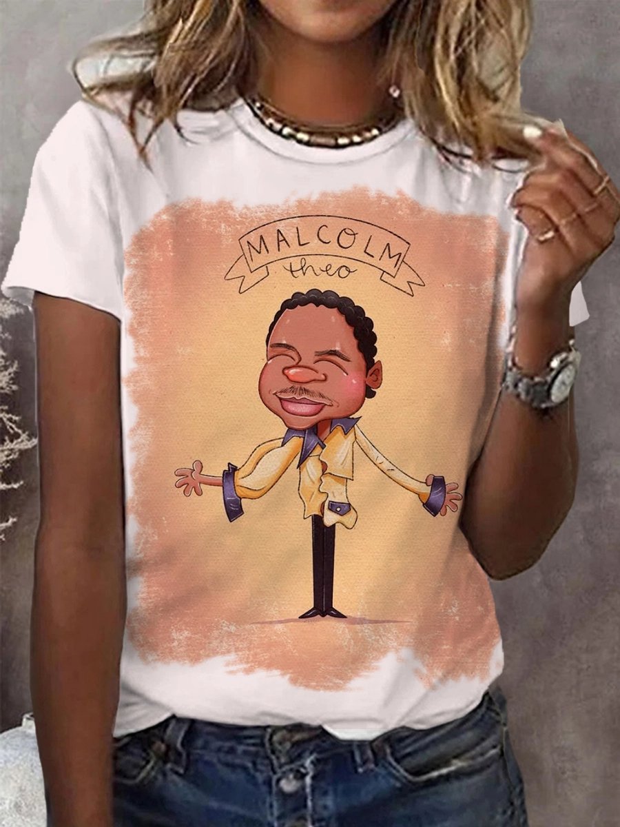 Women's R.I.P Malcolm-Jamal Warner Memorial Printed T-Shirt