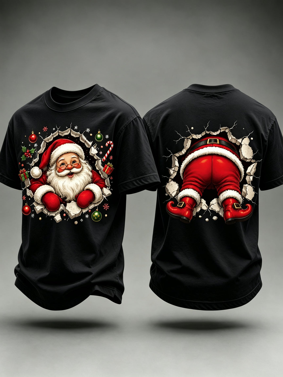 Men's Christmas Printed Casual T-Shirt