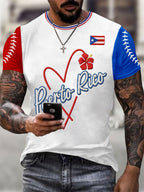 Men's Baseball Print T-Shirt