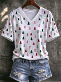 Women's Christmas Print Casual Top