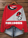 Bulldogs Football Printed Sweatshirt