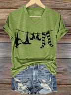 Women's Halloween Printed Casual T-Shirts