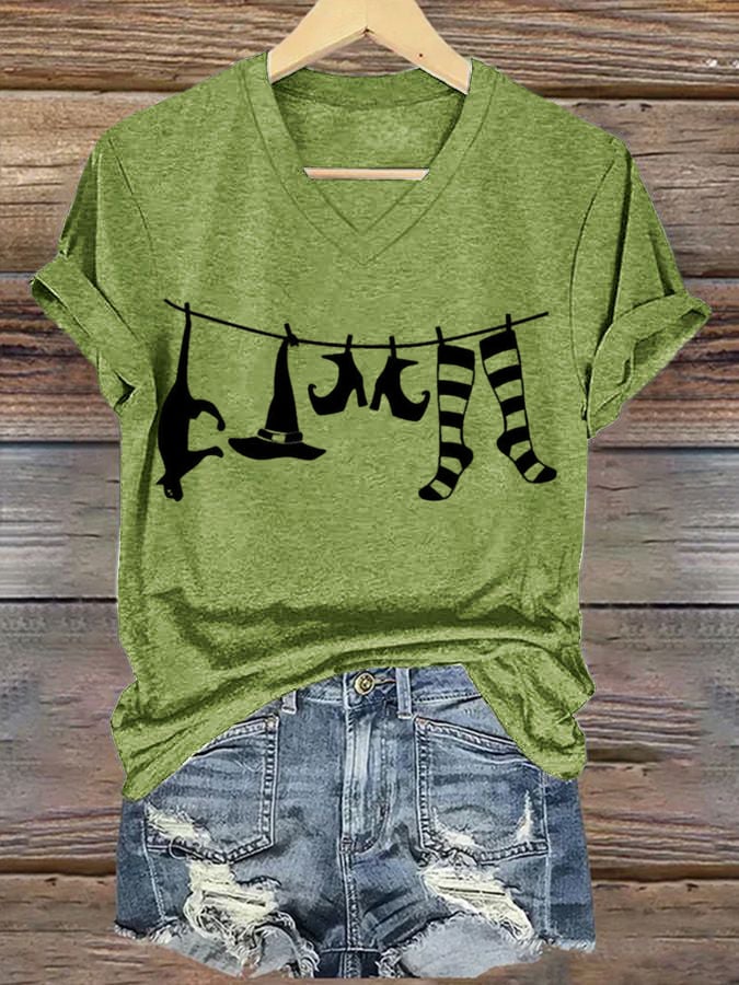Women's Halloween Printed Casual T-Shirts