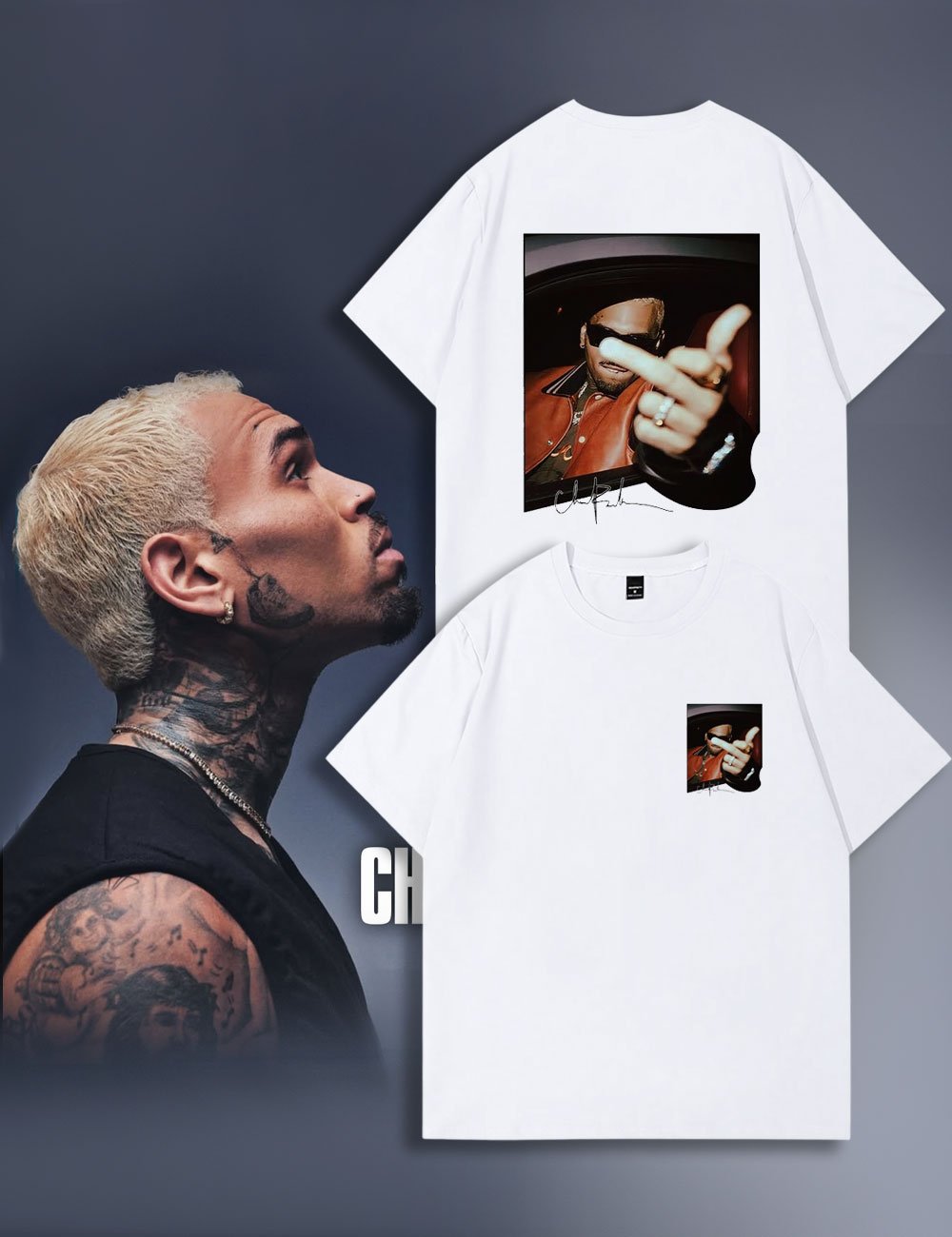 Breezy Bowl XX Music Three View Poses Print T-Shirt