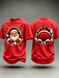 Men's Christmas Printed Casual T-Shirt