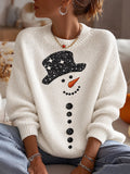 Women'S Christmas Print Crew Neck Long-Sleeve Sweatshirt