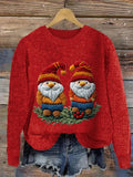 Women's Christmas Printed  Casual Sweatshirt