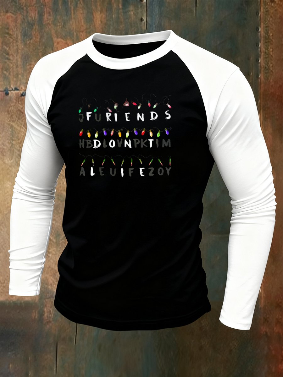 Men's Friends Don't Lie Raglan Long-Sleeve T-Shirt
