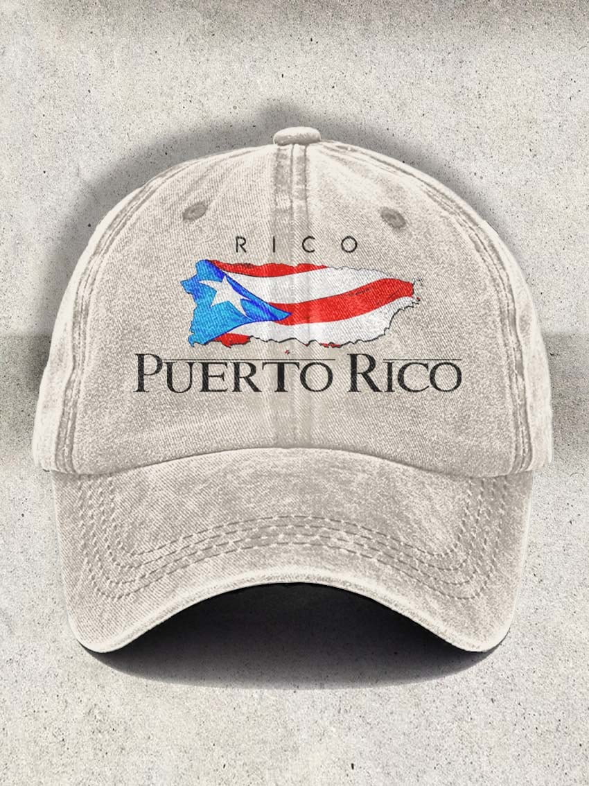 Puerto Rico Singer Printed Baseball Cap