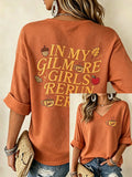Women's  In My Gilmore Girls Rerun Era Print Shirt