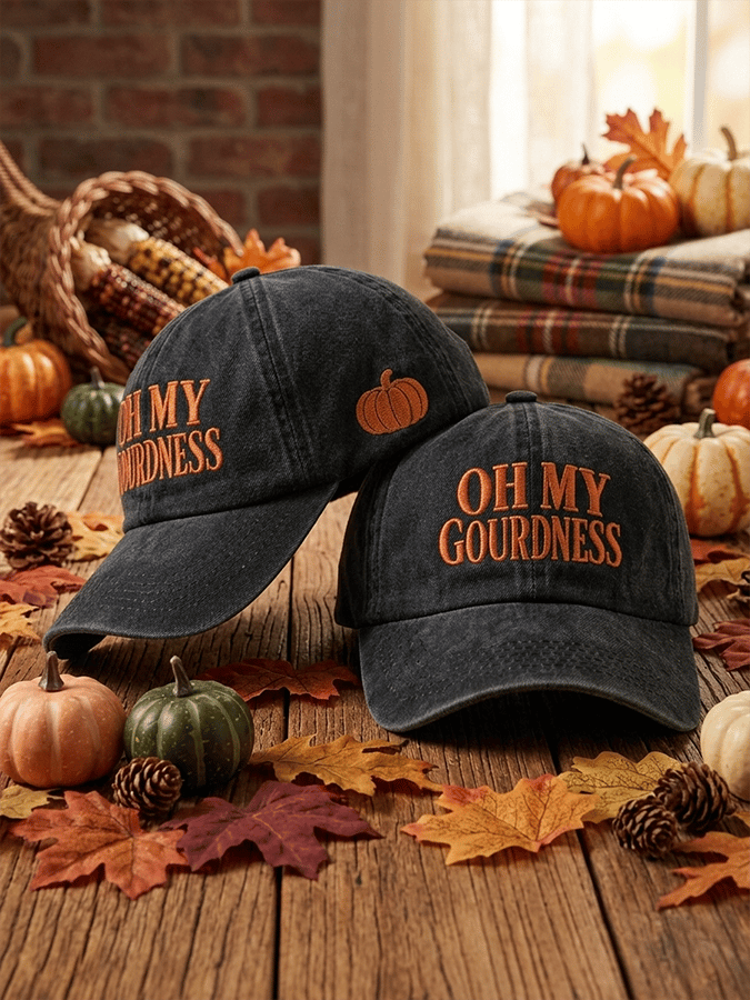 Unisex Oh My Gourdness Printed Hat