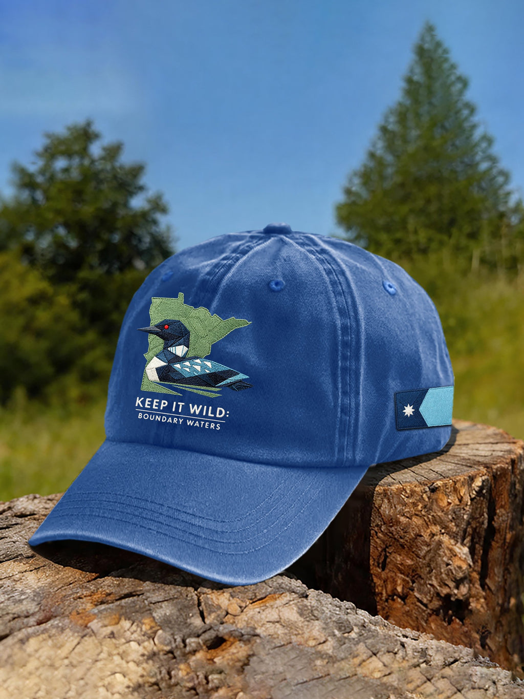 Unisex Save The Boundary Waters Mn State Loon Printed Hat