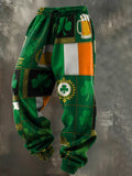 Men'S Casual St. Patrick'S Day Printed Trousers