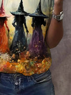 Women's Witch Print Shirt